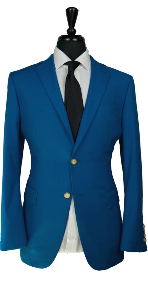 Versus Versace Cerulean Blue Power Suit 90s 